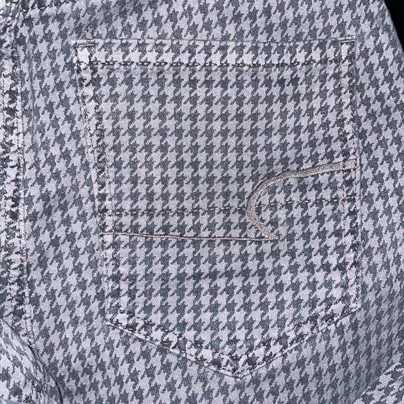 •AMERICAN EAGLE•BLACK/GRAY CHECKER CURVY HIGH-RISE JEGGING NEXT LEVEL STRETCH 6 - Picture 8 of 8